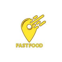 Food Point Vector Icon, Logo, Sign, Symbol Template
