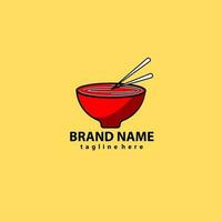 noodles icon logo vector design template