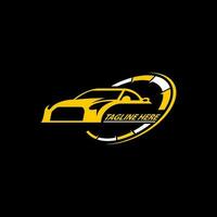 auto velocidad coche logo diseño vector