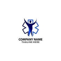 human healthcare logo design vector