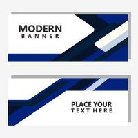 Abstract background blue modern banner design vector