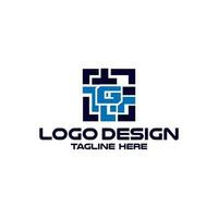 letra sol con código de barras tecnología logo diseño vector