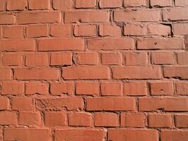 industrial style red brick texture background photo