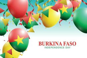 Burkina Faso Independence Day background. vector