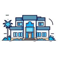 The Luxury of Home An Image of an Elegant and Sophisticated Villa Logo vector