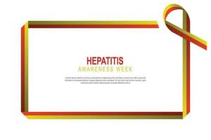 Hepatitis Awareness Week background. vector