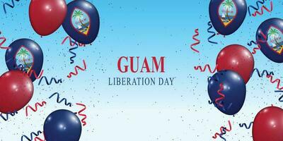 Guam Liberation Day background. vector