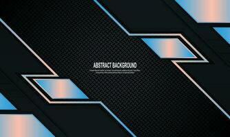 Dark technology with yellow stripes and lines background. vector