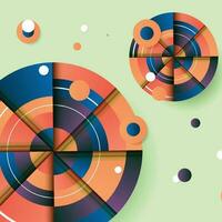 Geometric circle background. Abstract background. vector