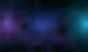 realista nebulosa y brillante estrellas cosmos galaxia infinito universo estrellado noche vector