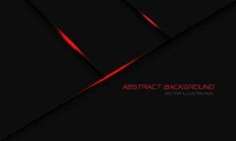 Abstract dark grey metallic red light geometric with simple text design modern luxury futuristic background vector