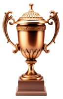 Trophy dual handle neoclassic isolated. AI Generative png