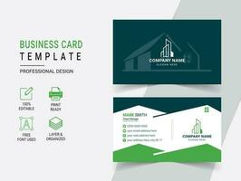 Modern Real Estate Business Card Design Template vector