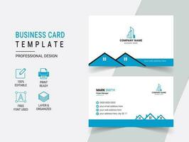 Modern Real Estate Business Card Design Template vector