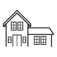 House vector icon design. Cabin flat icon.