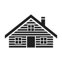 House vector icon design. Cabin flat icon.