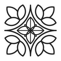 Geometric abstract vector icon design. Ornate emblem flat icon.
