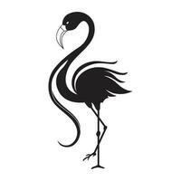 Flamingo vector icon design. Tropical bird flat icon.