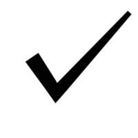 check list icon or tick mark to choose correct with box  line black concept vector