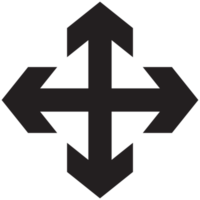 La Flèche icône chevron griffonnage icône graphique conception app logo png