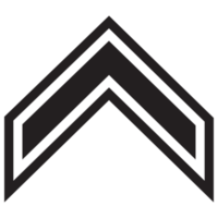 La Flèche icône chevron griffonnage icône graphique conception app logo png
