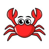 crab cartoon, animal illustration vector