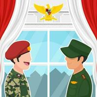 army vector illustration