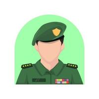 army cartoon and army icon. illustration vector design