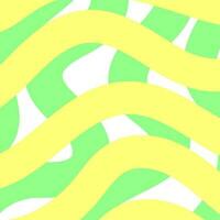 Colorfull crossed green and yelliw lines. Creative abstract style art background for children. vector