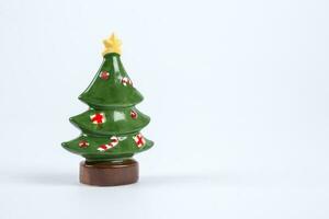 Christmas tree against a white background photo