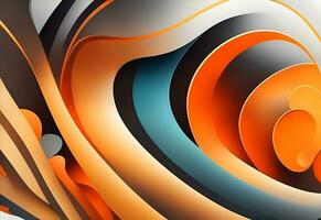 Dynamic abstract background with flowing lines and curves photo