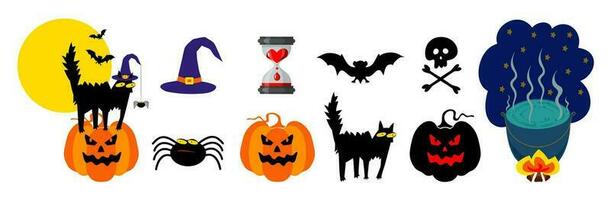 Halloween. Set of icons for Halloween - stock vector