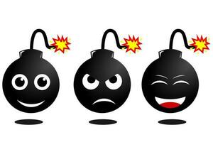 bomb illustration character vector