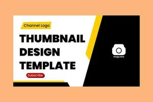 thumbnail design template vector