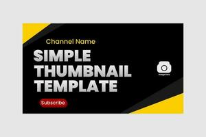 thumbnail design template vector