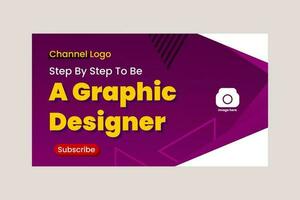 thumbnail design template vector