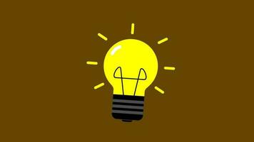 animiert Illustration von ein groß Lampe, großartig zu verwenden zum Inhalt Über Geschäft, usw. video