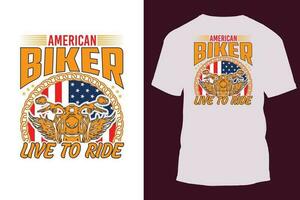 Motorcycle T Shirt Design Vector Illustration