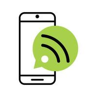 wireless hotspot flat icon vector