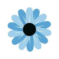 blue hand draw daisy arctotis vector flower