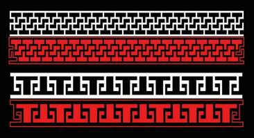 Decorative wall panels set Jali design CNC pattern, laser cutting pattern, router CNCcutting. vector