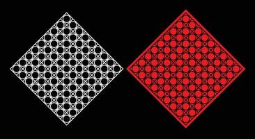 Decorative wall panels set Jali design CNC pattern, laser cutting pattern, router CNCcutting. vector