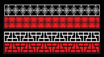 Decorative wall panels set Jali design CNC pattern, laser cutting pattern, router CNCcutting. vector