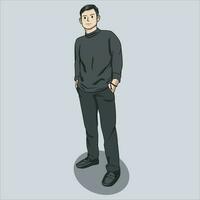 illustration vector graphic of man in good style perfect for design