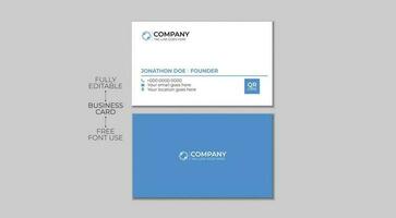 Minimal business card design trendy business card design minimal name card design trendy visiting card design vector