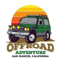 Off road vehicle vector illustration, good for off road club logo and t shirt design