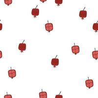 Pomegranate. Minimalist pattern. Seamless pattern, vector illustration