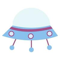 Flying saucer, UFO.. Vector illustration on a white background.