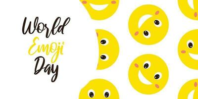 Emoji day. The concept of the holiday. vector