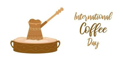 café día. el concepto de el día festivo. vector